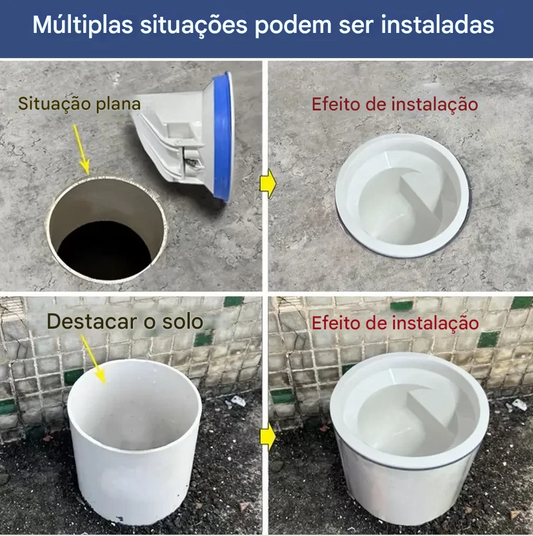 Anel de flange de vaso sanitário anti-vazamento, fechamento automático, saída de chão, ferramenta de vedação, tigela, substituição de vedação de derramamento